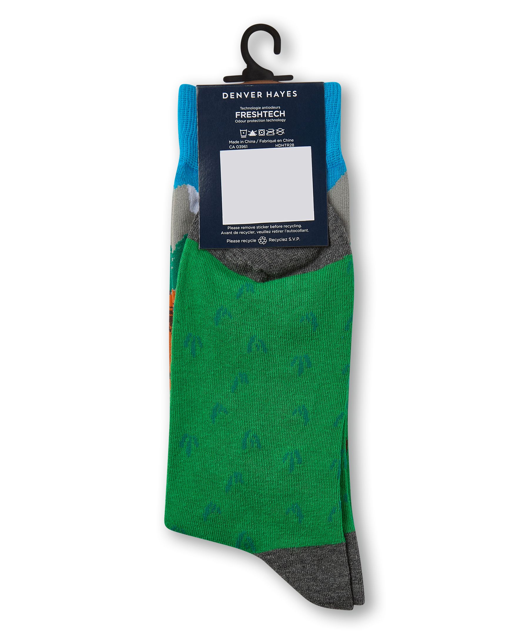 Chaussettes à motif fantaisie de camping pour hommes, Denver Hayes