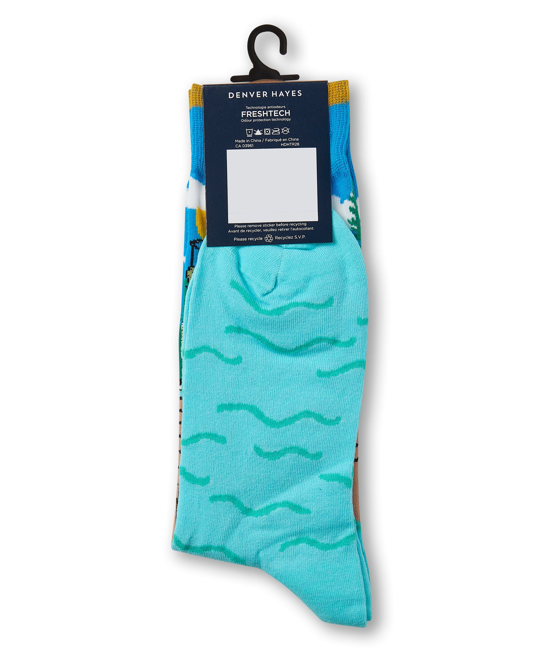 Denver Hayes Men's Novelty Camping Pattern Socks