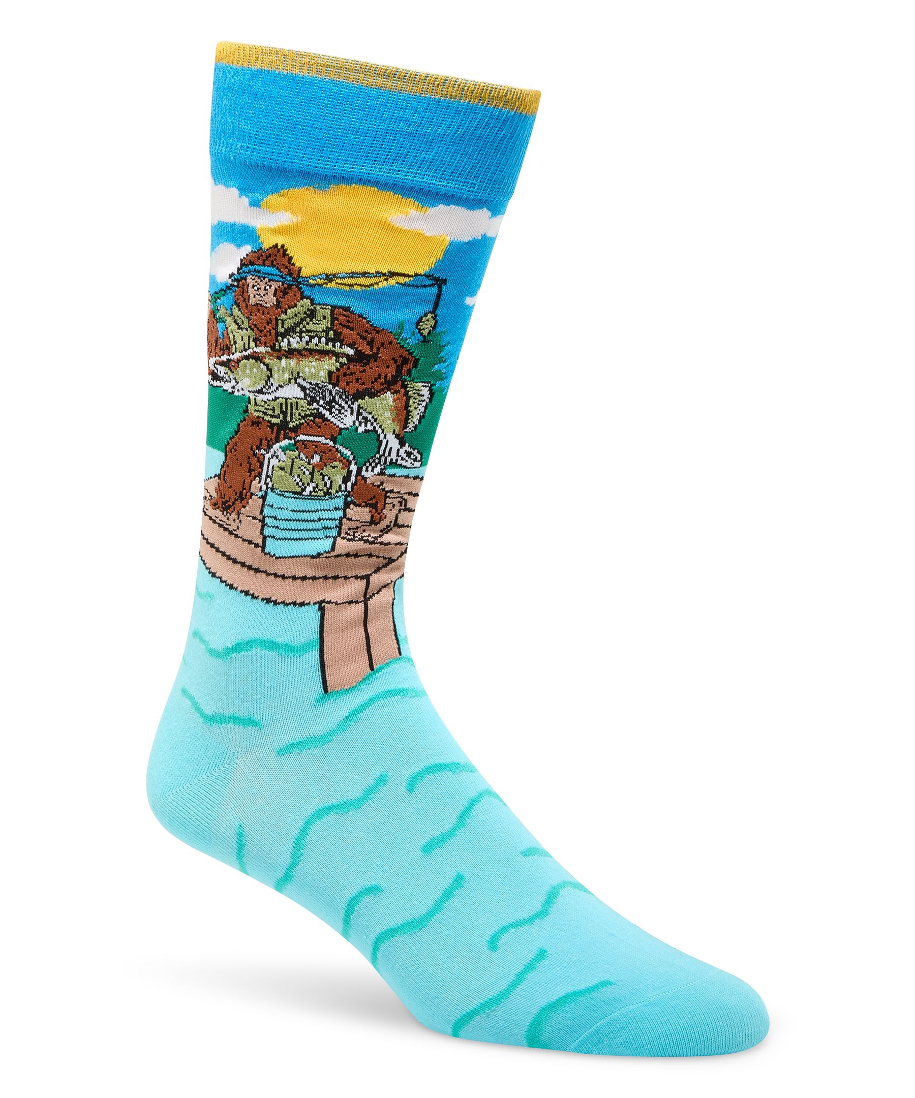 Denver Hayes Men's Novelty Camping Pattern Socks