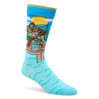Chaussettes à motif fantaisie de camping pour hommes, Denver Hayes