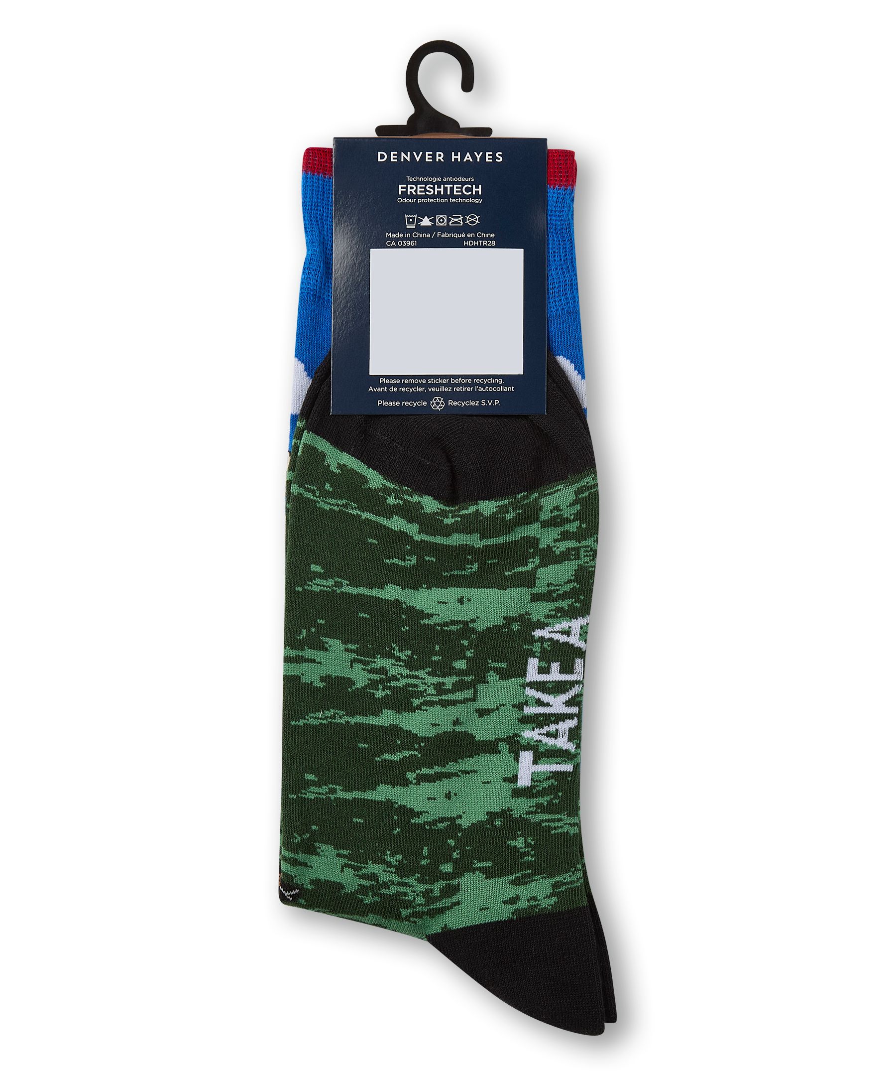 Denver Hayes Men's Novelty Camping Pattern Socks