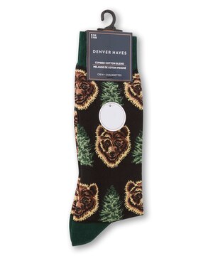 Denver Hayes Men's Novelty Animal Pattern Socks