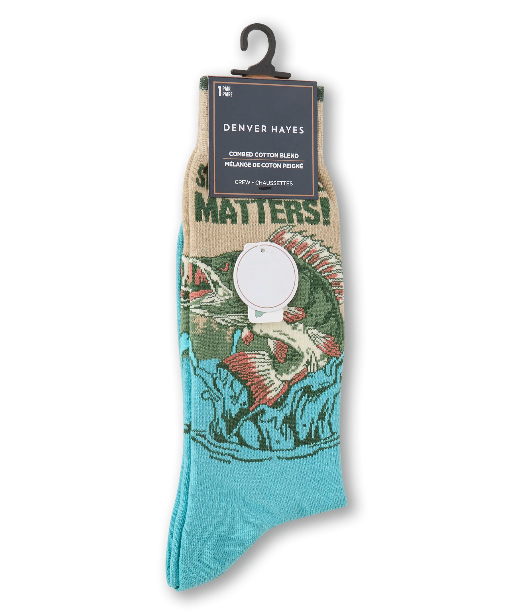 Chaussettes à motifs fantaisie d'animaux pour hommes, Denver Hayes