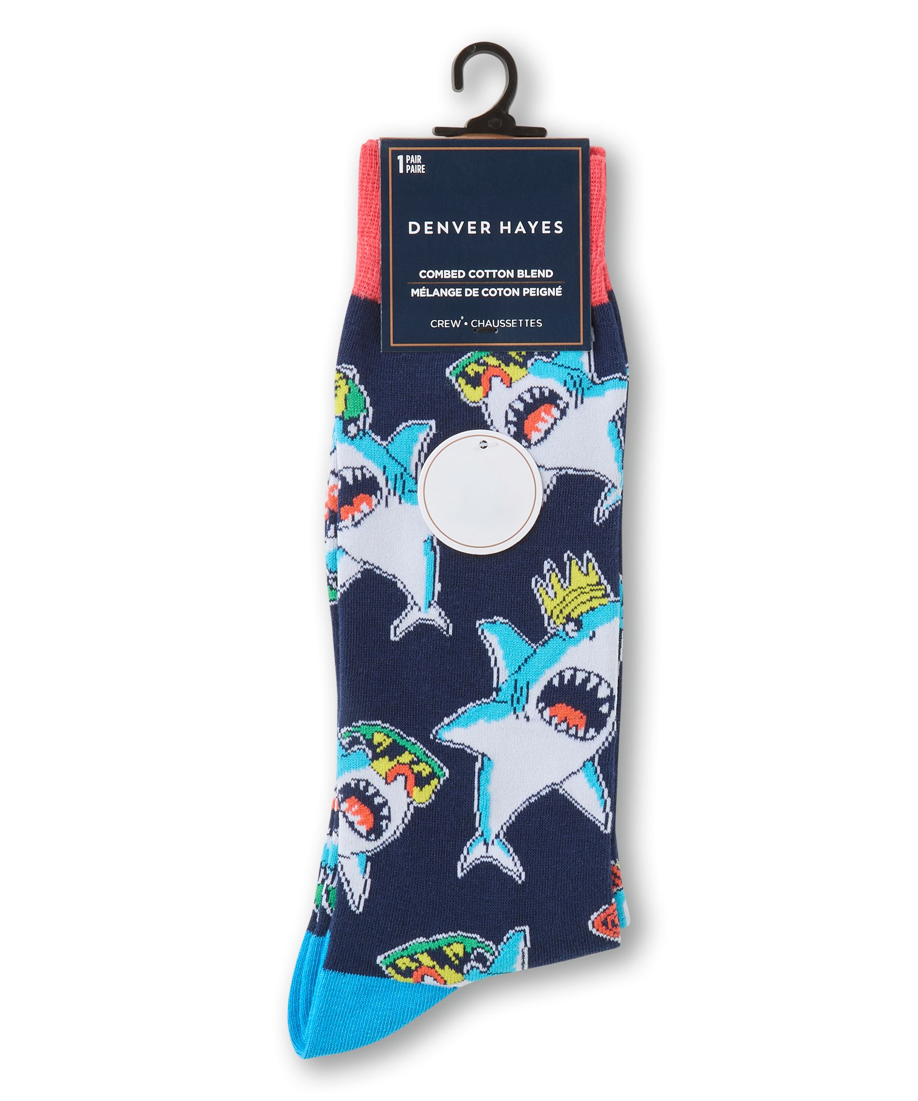 Chaussettes à motifs fantaisie d'animaux pour hommes, Denver Hayes
