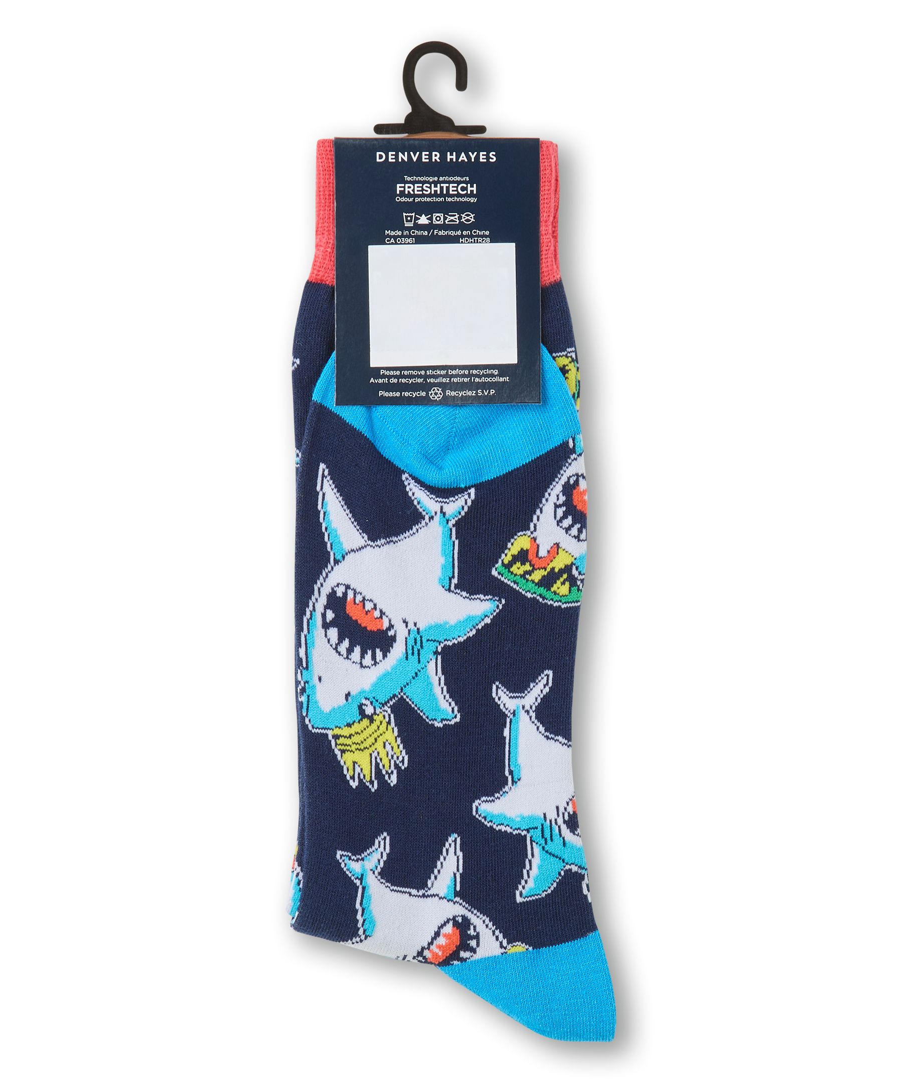 Chaussettes à motifs fantaisie d'animaux pour hommes, Denver Hayes