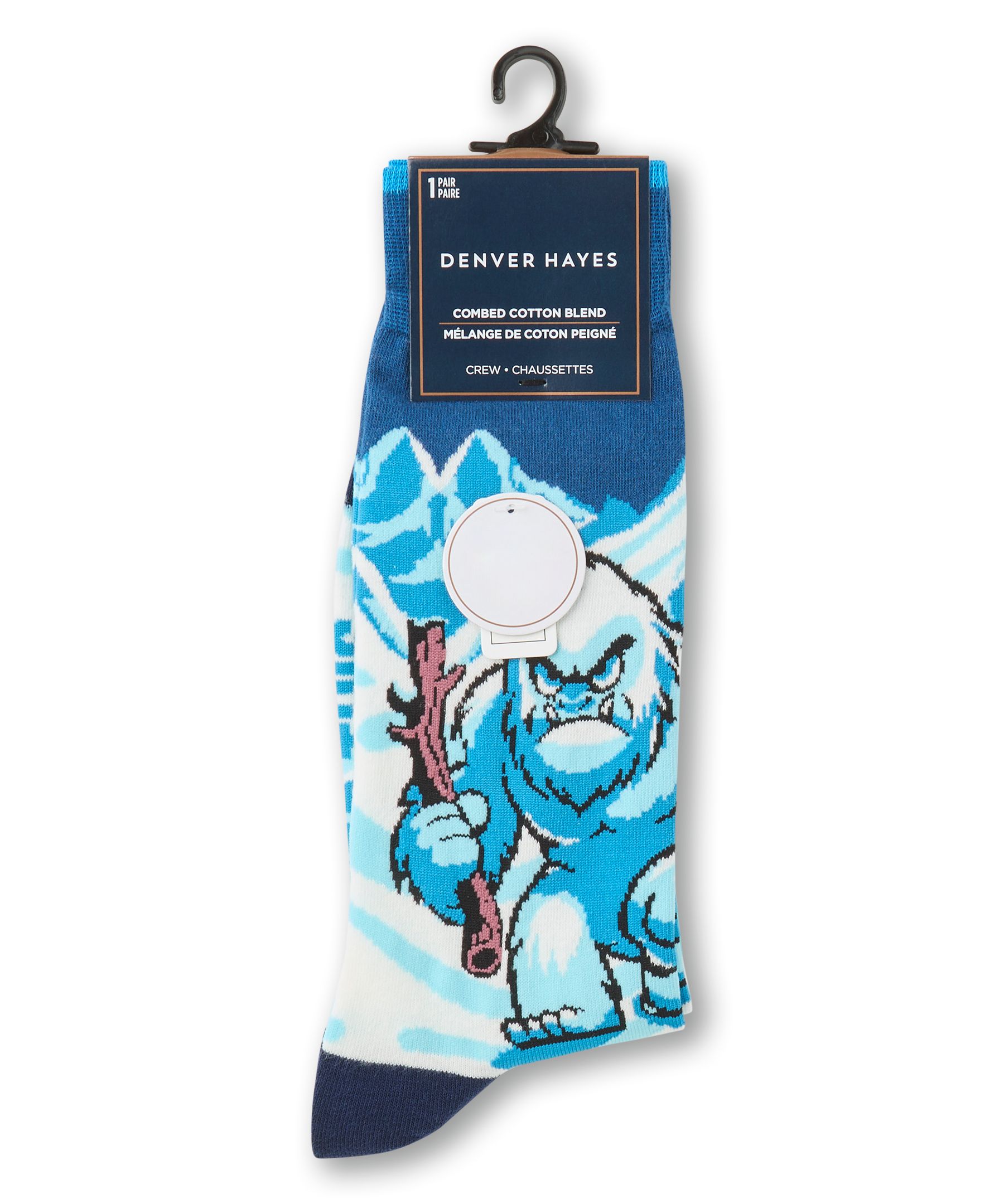 Chaussettes à motifs fantaisie d'animaux pour hommes, Denver Hayes