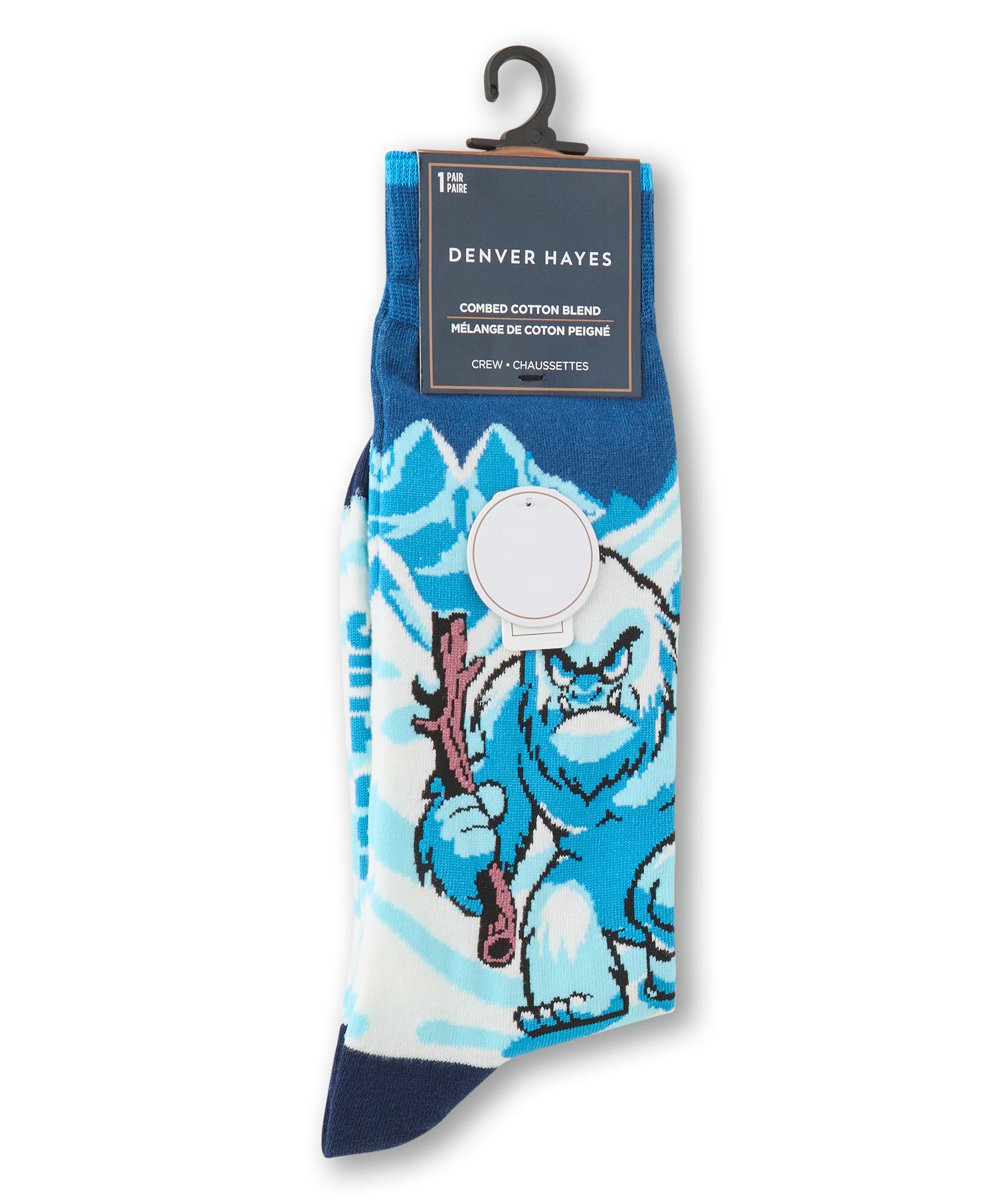Chaussettes à motifs fantaisie d'animaux pour hommes, Denver Hayes