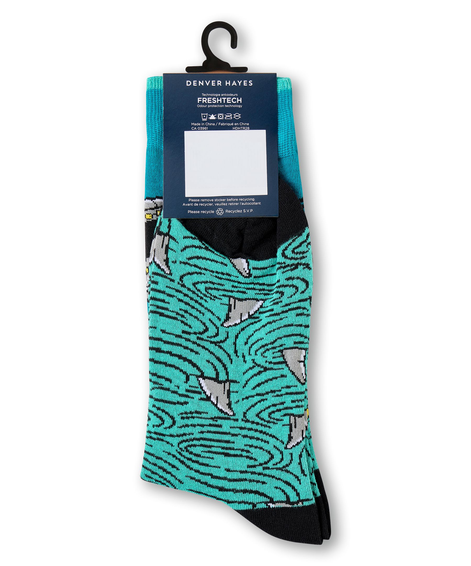 Chaussettes à motif fantaisie pour hommes, Denver Hayes