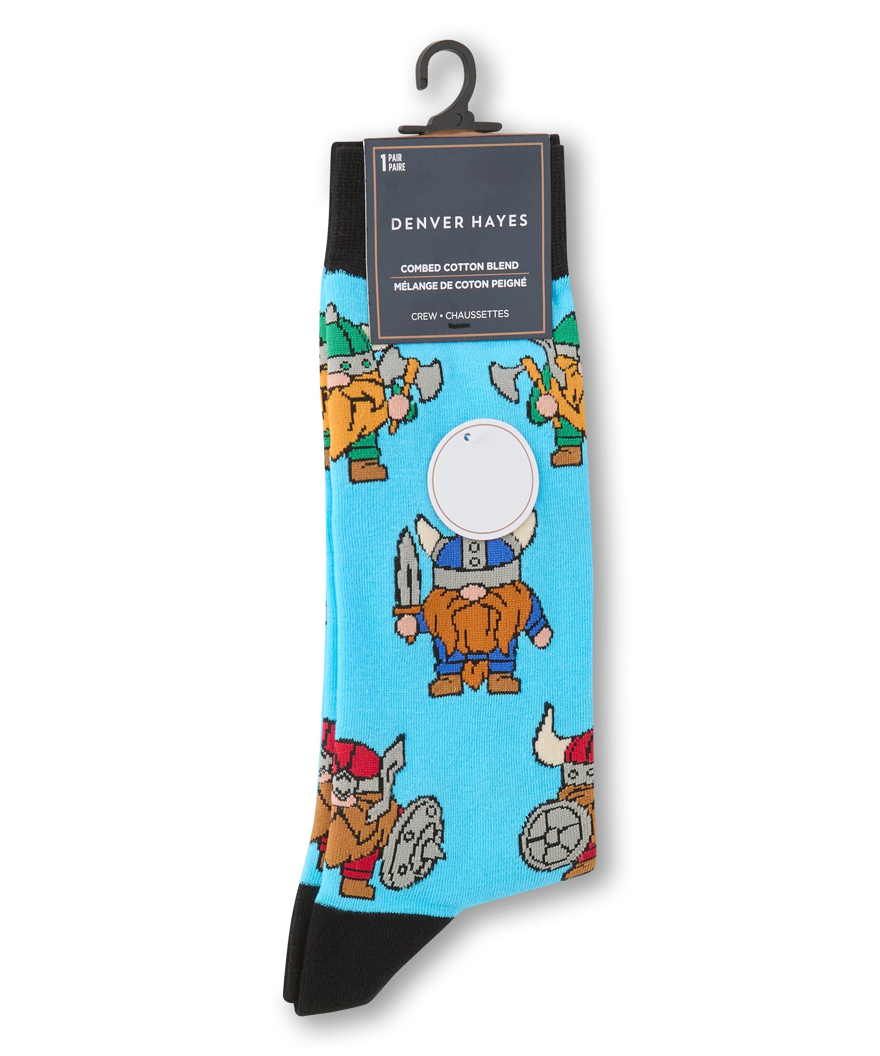 Denver Hayes Men's Novelty Pattern Socks