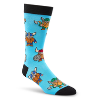 Denver Hayes Men's Novelty Pattern Socks