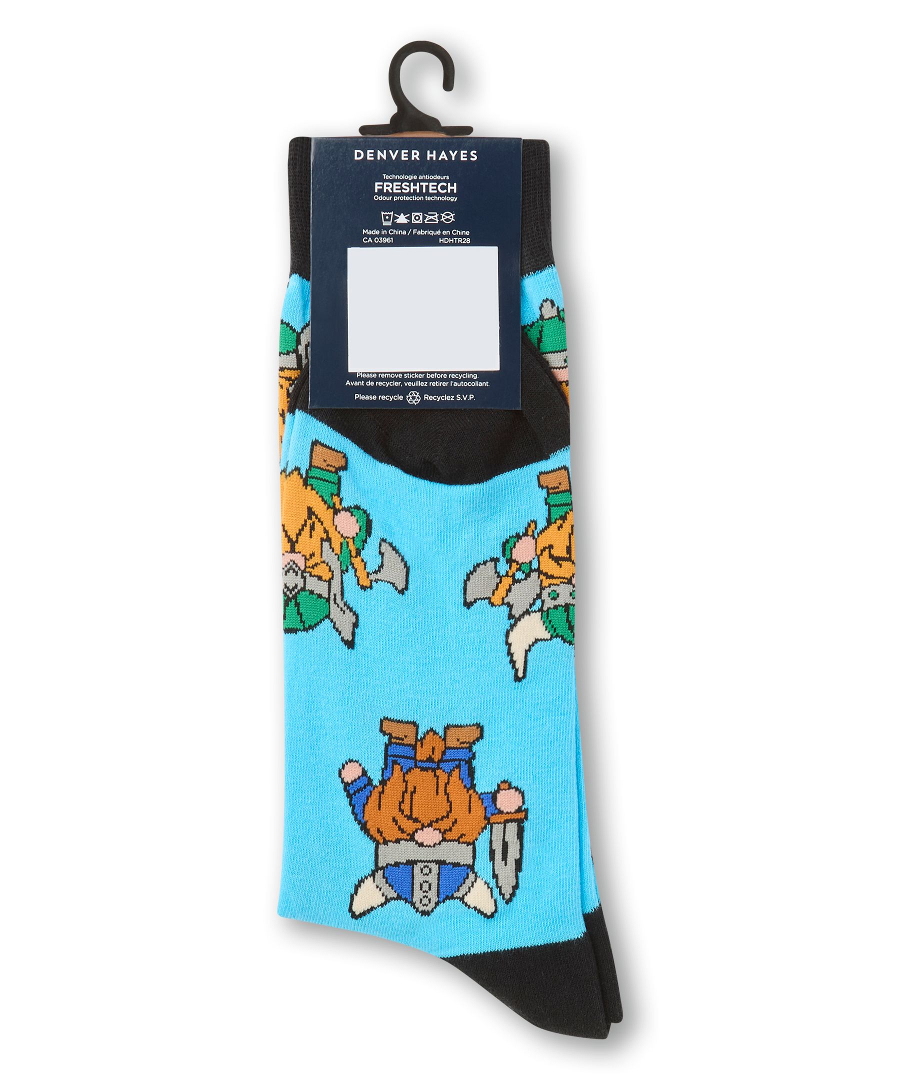 Denver Hayes Men's Novelty Pattern Socks