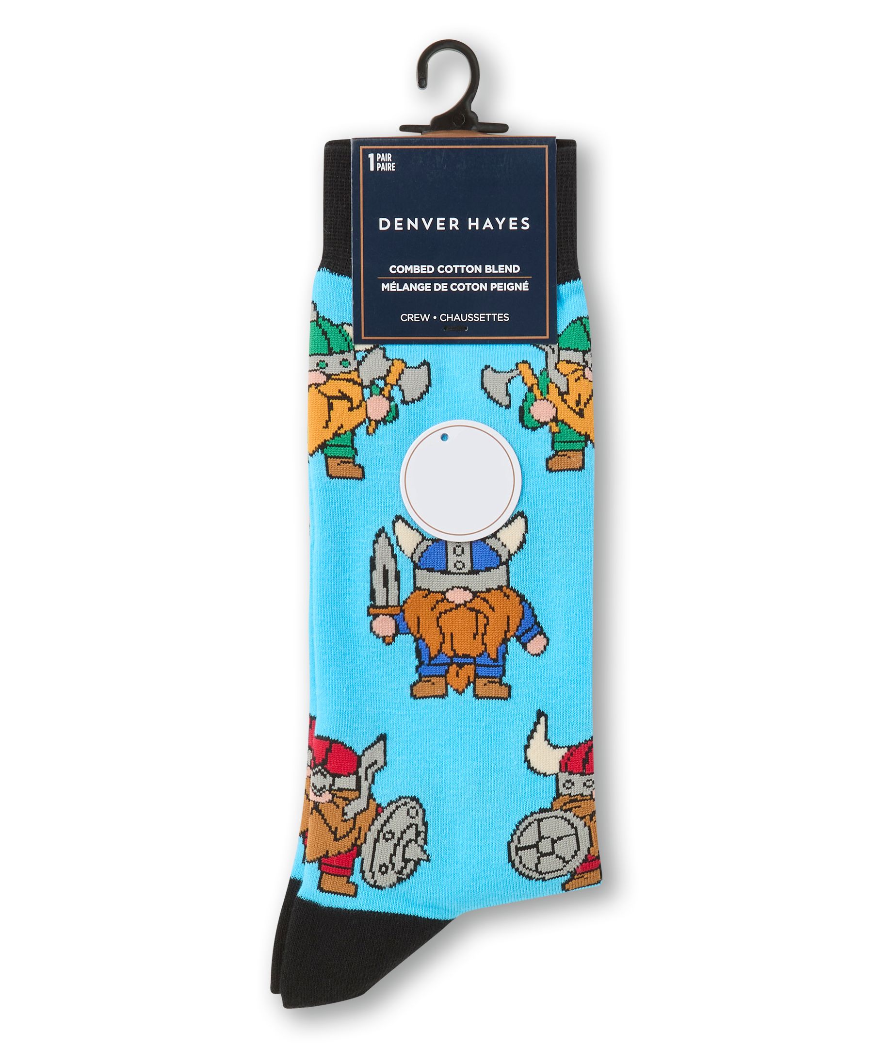 Denver Hayes Men's Novelty Pattern Socks