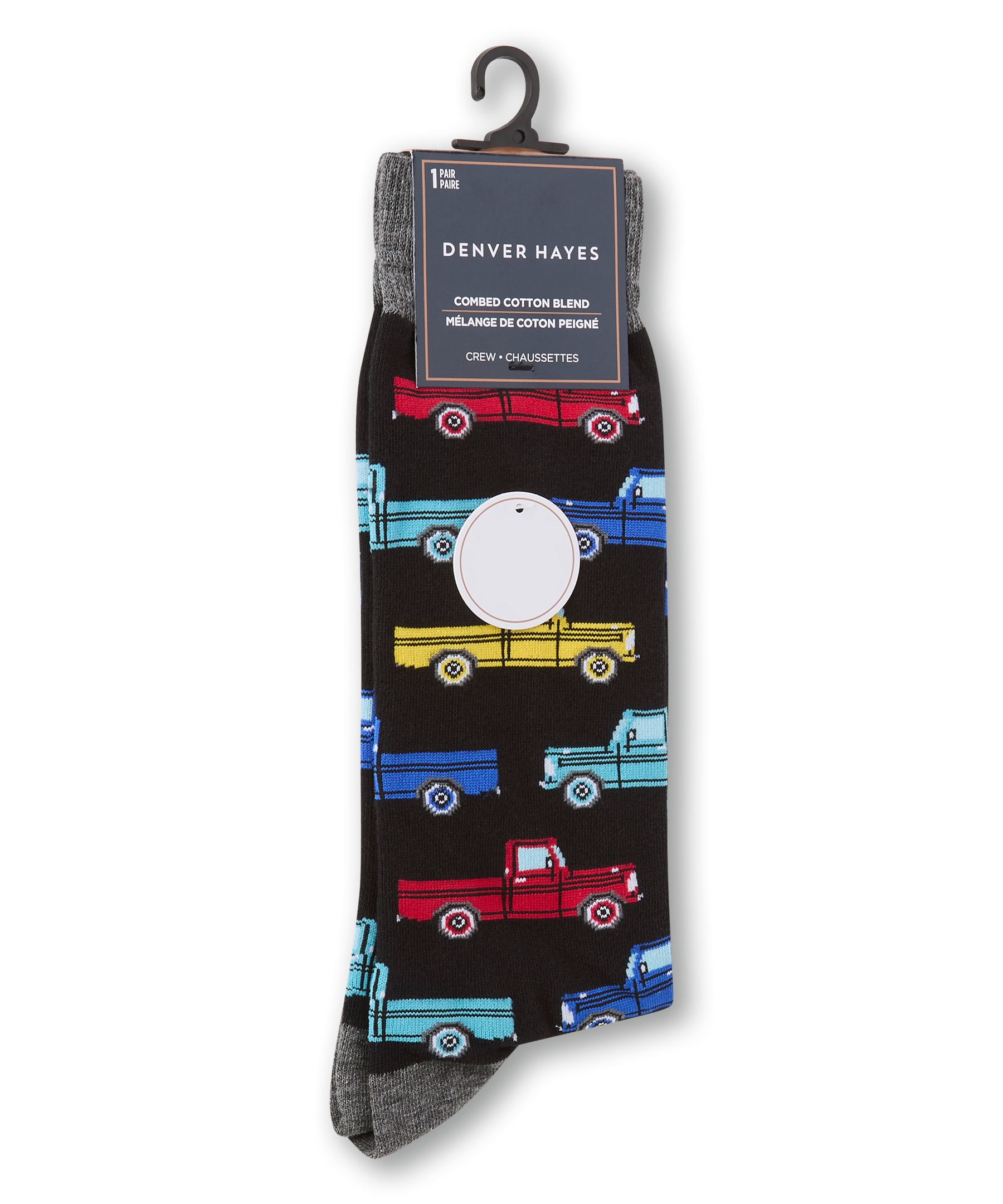 Chaussettes à motif fantaisie pour hommes, Denver Hayes