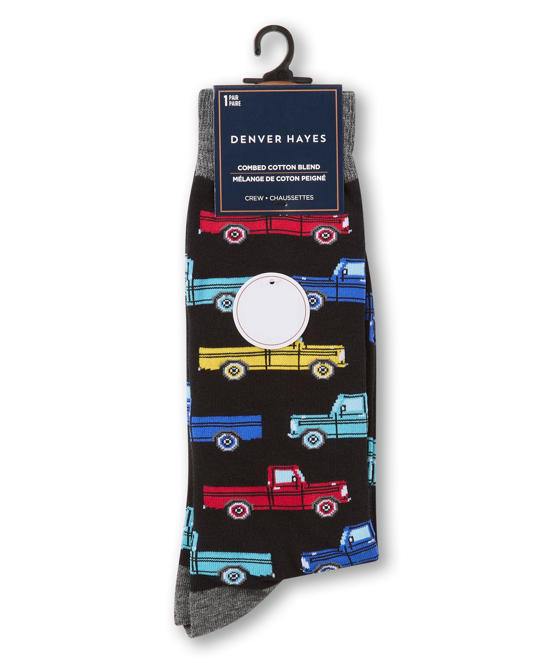 Chaussettes à motif fantaisie pour hommes, Denver Hayes
