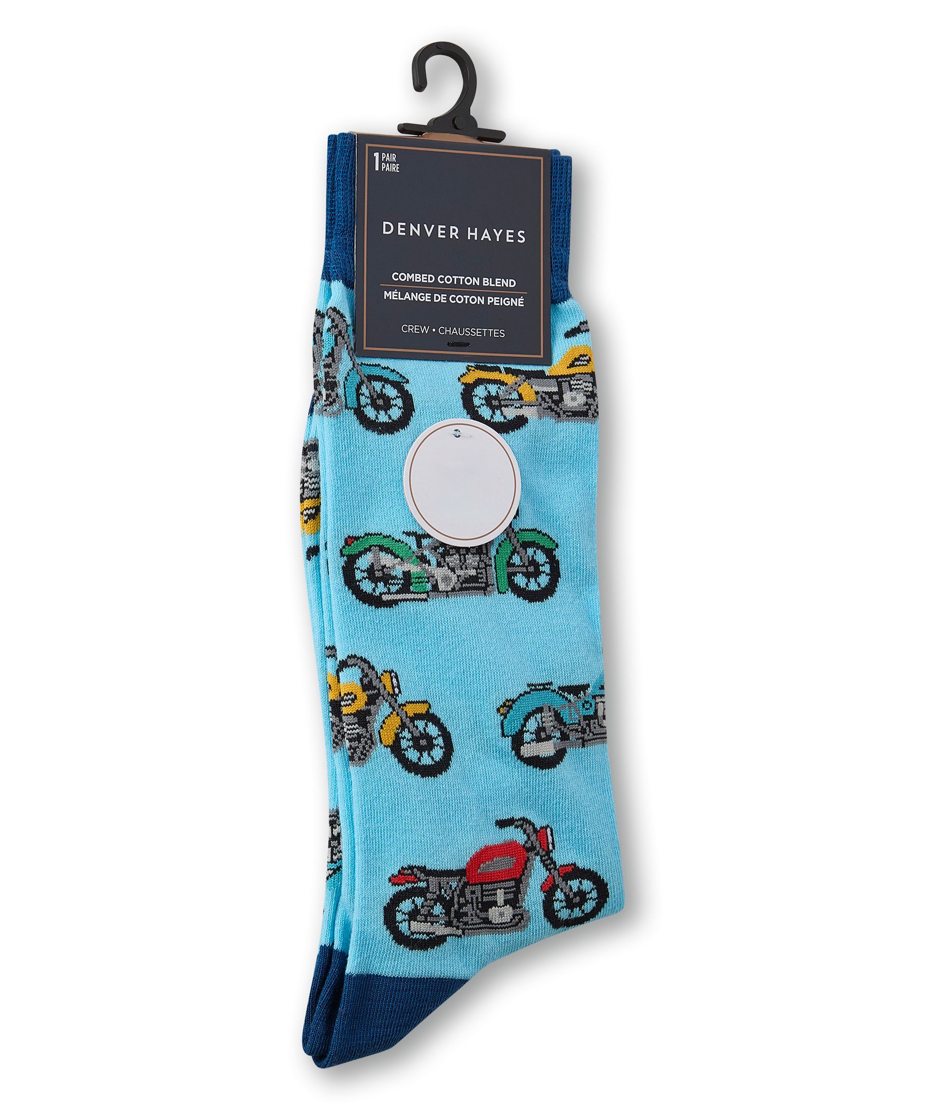 Chaussettes à motif fantaisie pour hommes, Denver Hayes