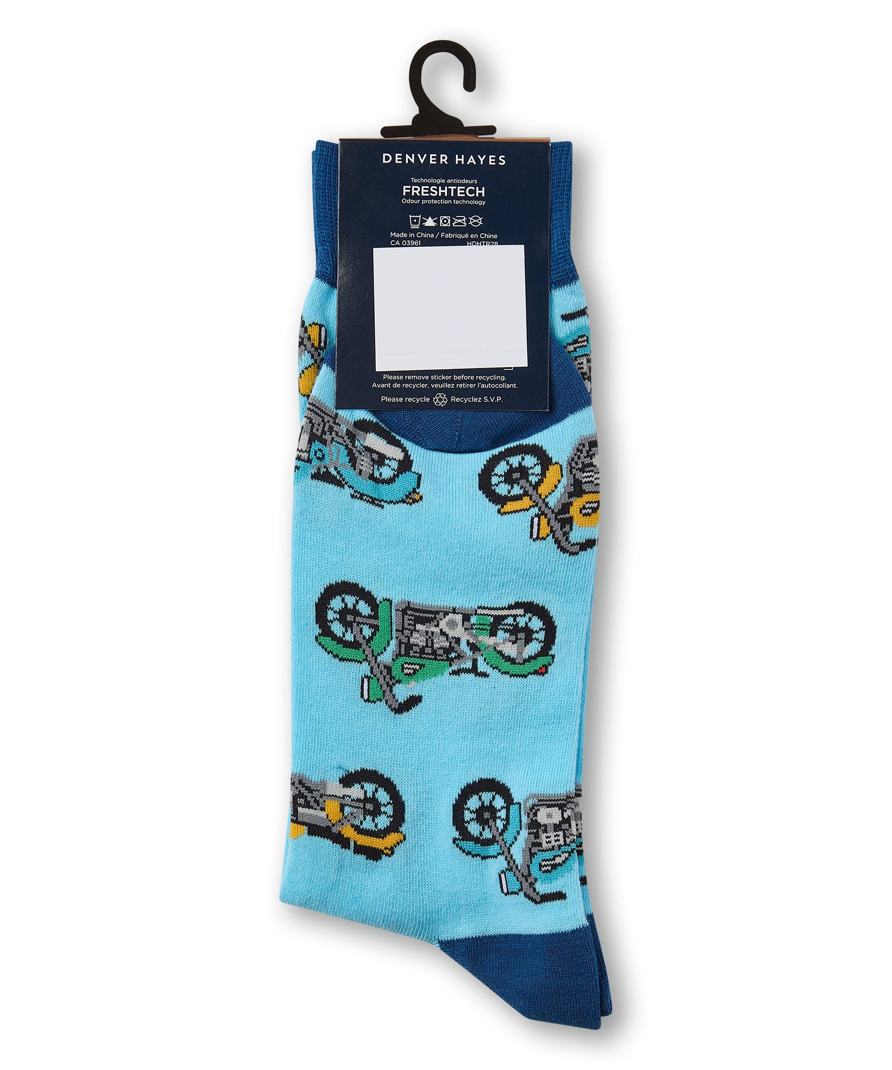 Chaussettes à motif fantaisie pour hommes, Denver Hayes
