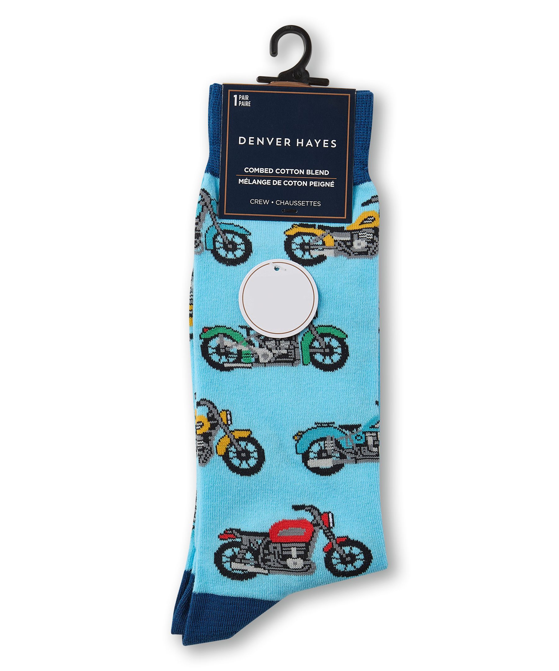 Chaussettes à motif fantaisie pour hommes, Denver Hayes