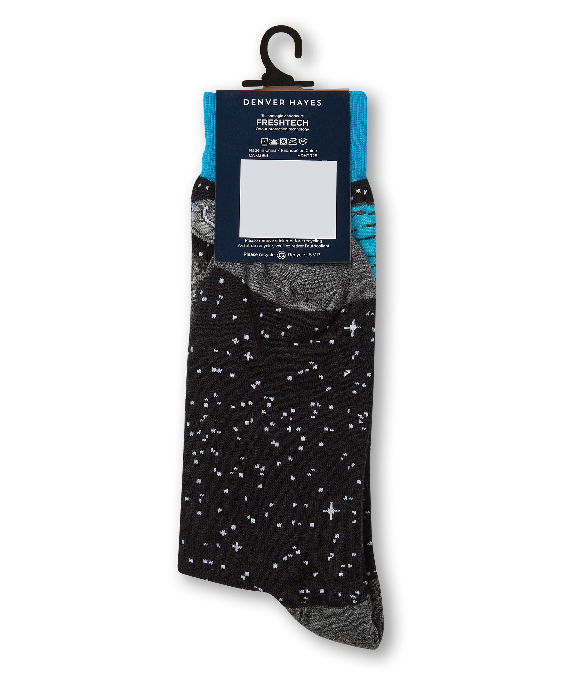 Denver Hayes Men's Novelty Pattern Socks