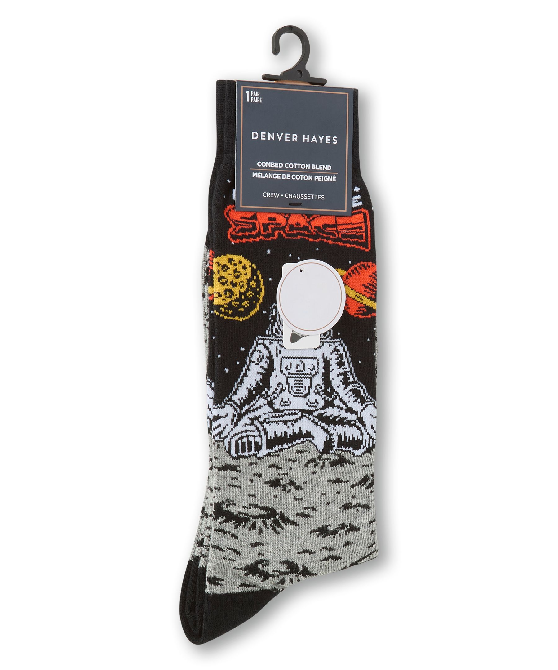 Chaussettes à motif fantaisie pour hommes, Denver Hayes