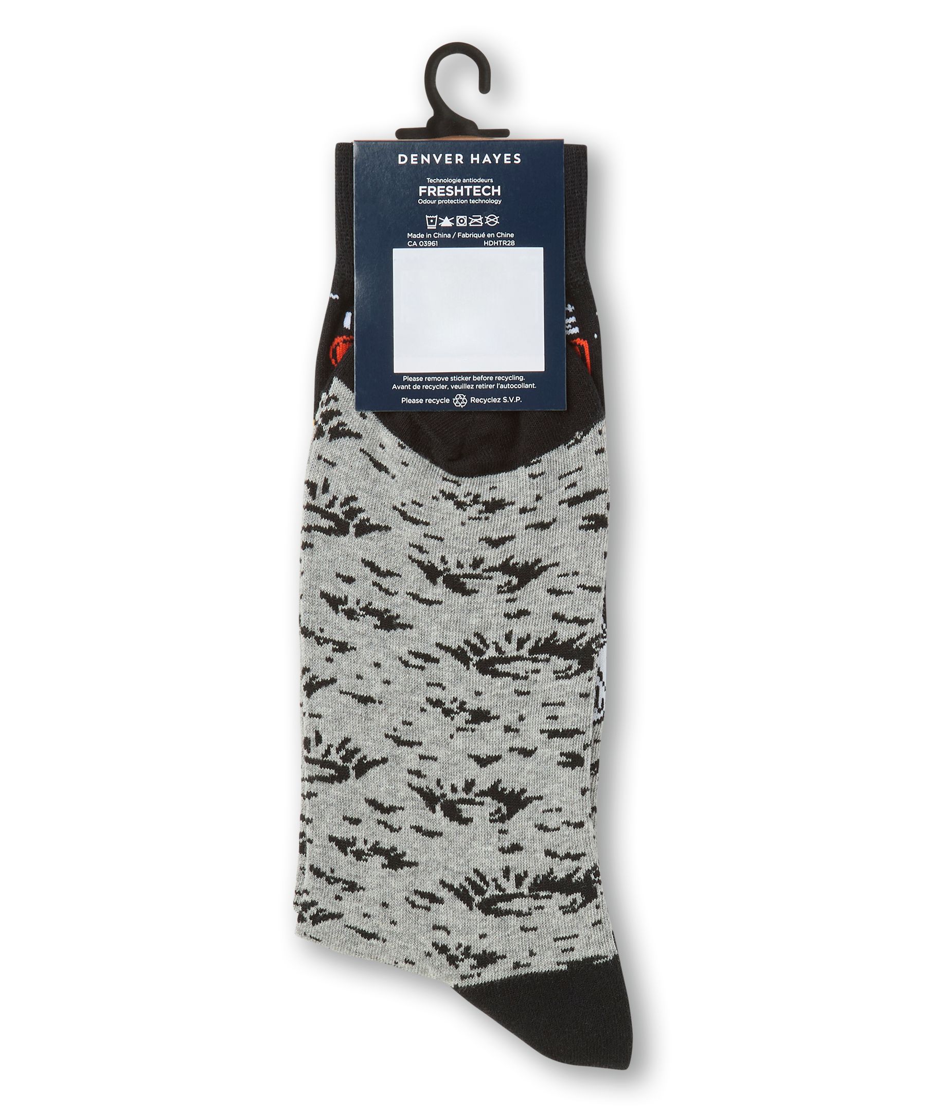 Chaussettes à motif fantaisie pour hommes, Denver Hayes