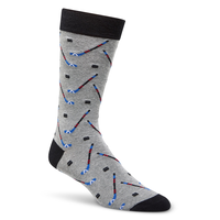 Denver Hayes Men's Novelty Mini Pattern Crew Sock