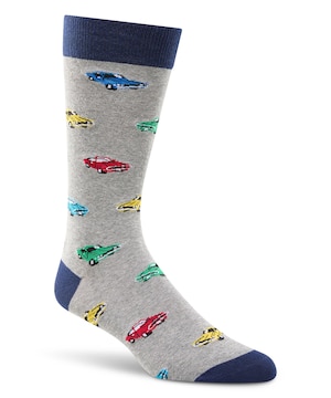 Mi-chaussettes à mini motif fantaisie pour hommes, Denver Hayes