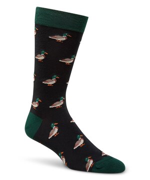 Denver Hayes Men's Novelty Mini Pattern Crew Sock