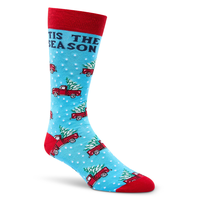 Chaussettes à motif fantaisie de Noël pour hommes, Denver Hayes