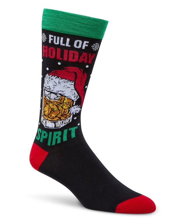 Chaussettes à motif fantaisie de Noël pour hommes, Denver Hayes
