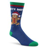 Mi-chaussettes fantaisistes à motifs de Noël pour hommes, Denver Hayes Front_Angled_Right