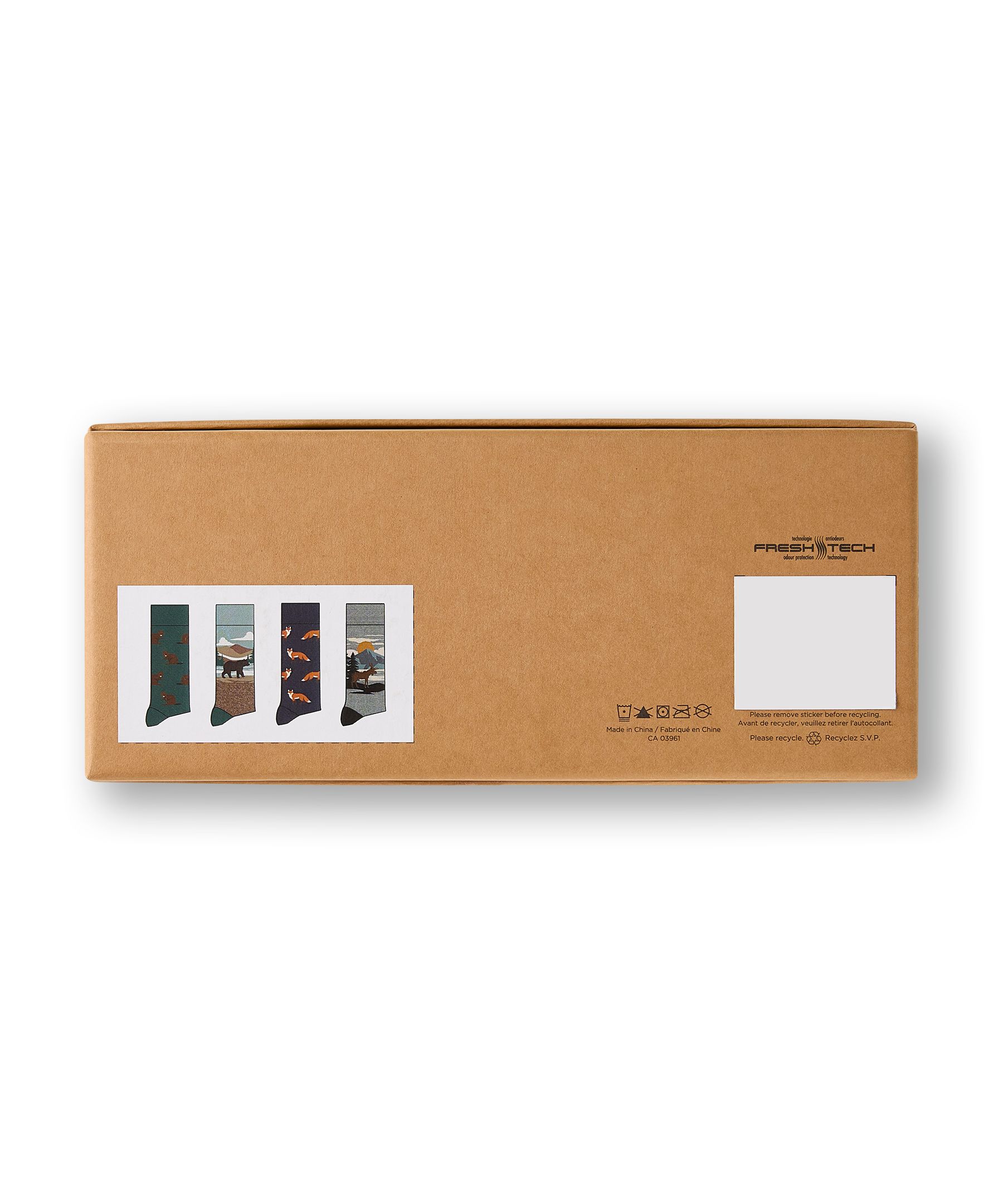 Chaussettes décontractées pour hommes, Heritage, WindRiver, paquet de 4&nbsp;paires