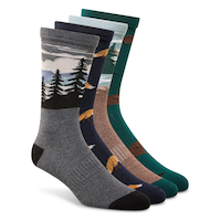 Chaussettes décontractées pour hommes, Heritage, WindRiver, paquet de 4 paires Front_Angled_Right