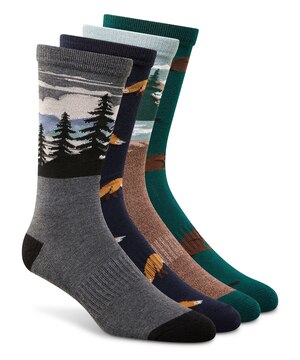 Chaussettes décontractées pour hommes, Heritage, WindRiver, paquet de 4 paires