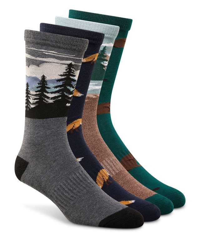 Chaussettes décontractées pour hommes, Heritage, WindRiver, paquet de 4 paires