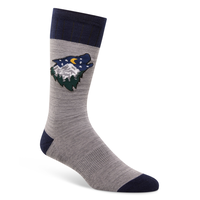WindRiver Men's Heritage Embroidery Casual Socks