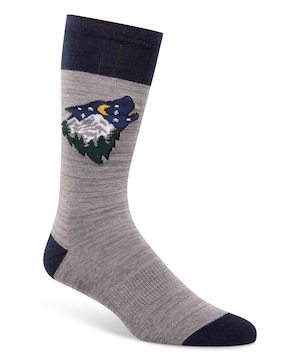 WindRiver Men's Heritage Embroidery Casual Socks