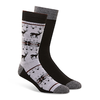 Chaussettes rembourrées pour bottes pour hommes, Heritage, WindRiver, paquet de 2 paires Front_Angled_Right