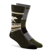 WindRiver Men's 2 pk Heritage Super Soft Socks