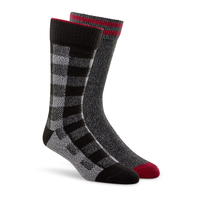 WindRiver Men's 2 pk Heritage Super Soft Socks