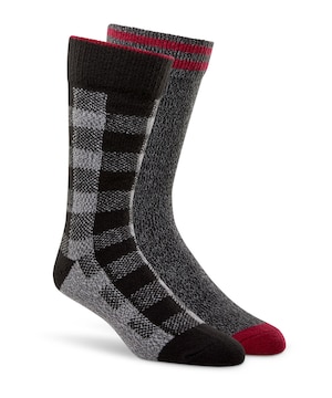 Chaussettes ultradouces pour hommes, paquet de 2 paires, Heritage, WindRiver
