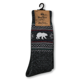 Chaussettes isothermes en mélange d’acrylique pour hommes, Heritage, WindRiver Front_Flat