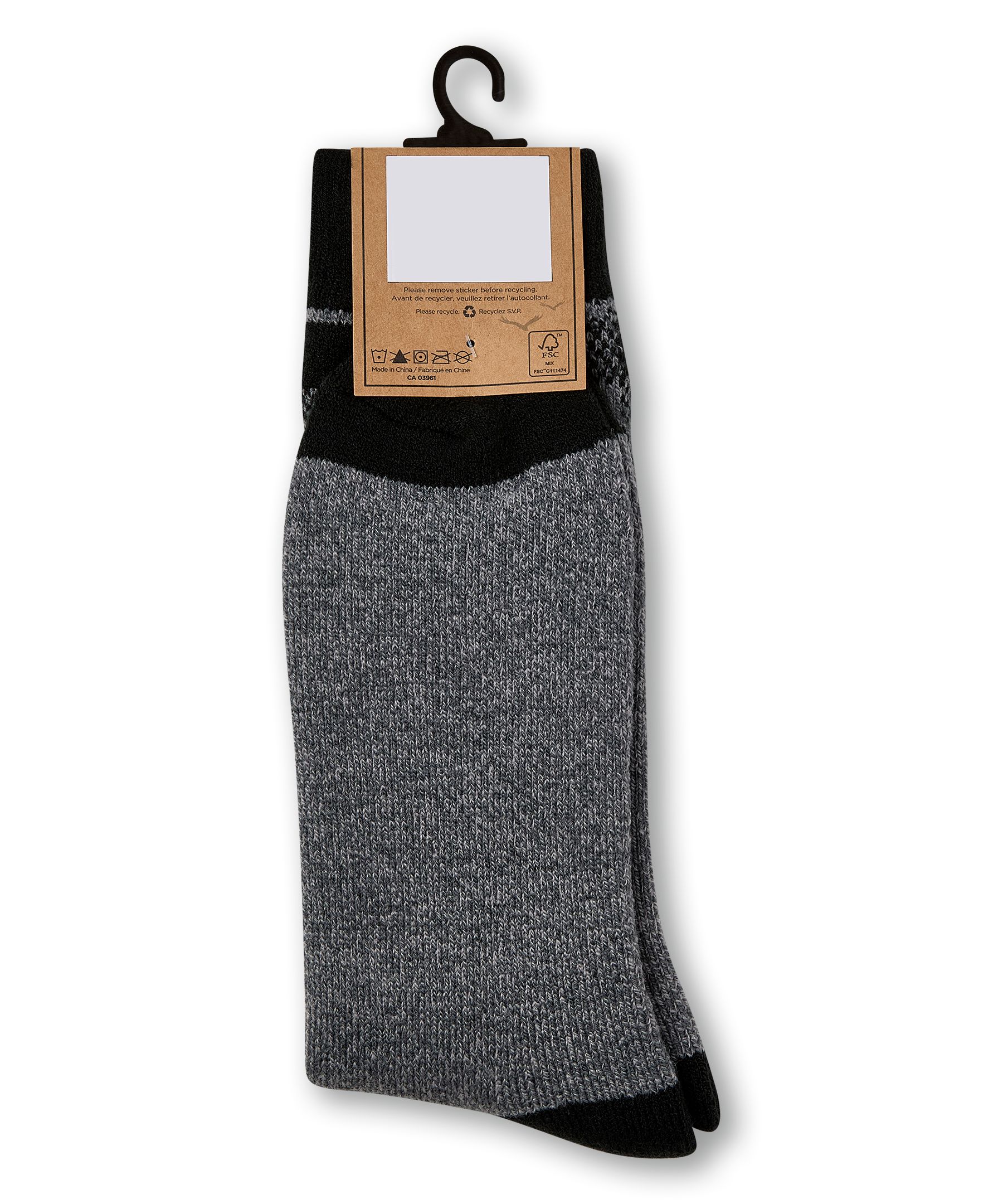 Chaussettes isothermes en mélange d’acrylique pour hommes, Heritage, WindRiver