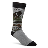 Chaussettes isothermes en mélange de coton pour hommes, Heritage, WindRiver Front_Angled_Right