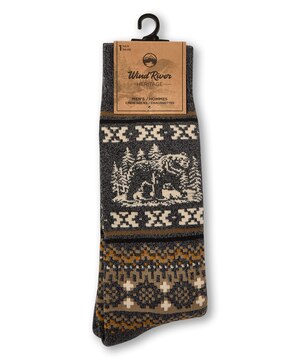 WindRiver Men's Heritage Cotton Blend Thermal Socks