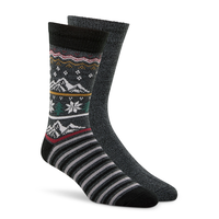 WindRiver Men's 2 pk Heritage Boot Socks Front_Angled_Right