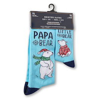 Denver Hayes Men's 2 pk Novelty Casual Socks Front_Flat