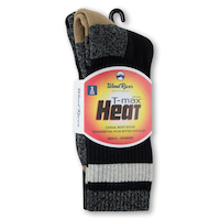 Chaussettes décontractées à dessous rembourrés avec T-Max pour hommes, WindRiver, paquet de 2 paires Front_Angled_Right