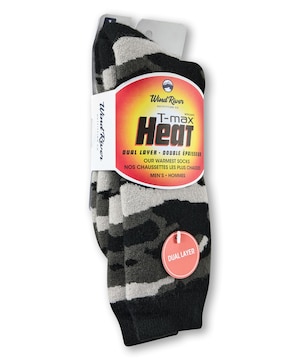 Chaussettes isothermes double couche avec T-Max pour hommes, WindRiver
