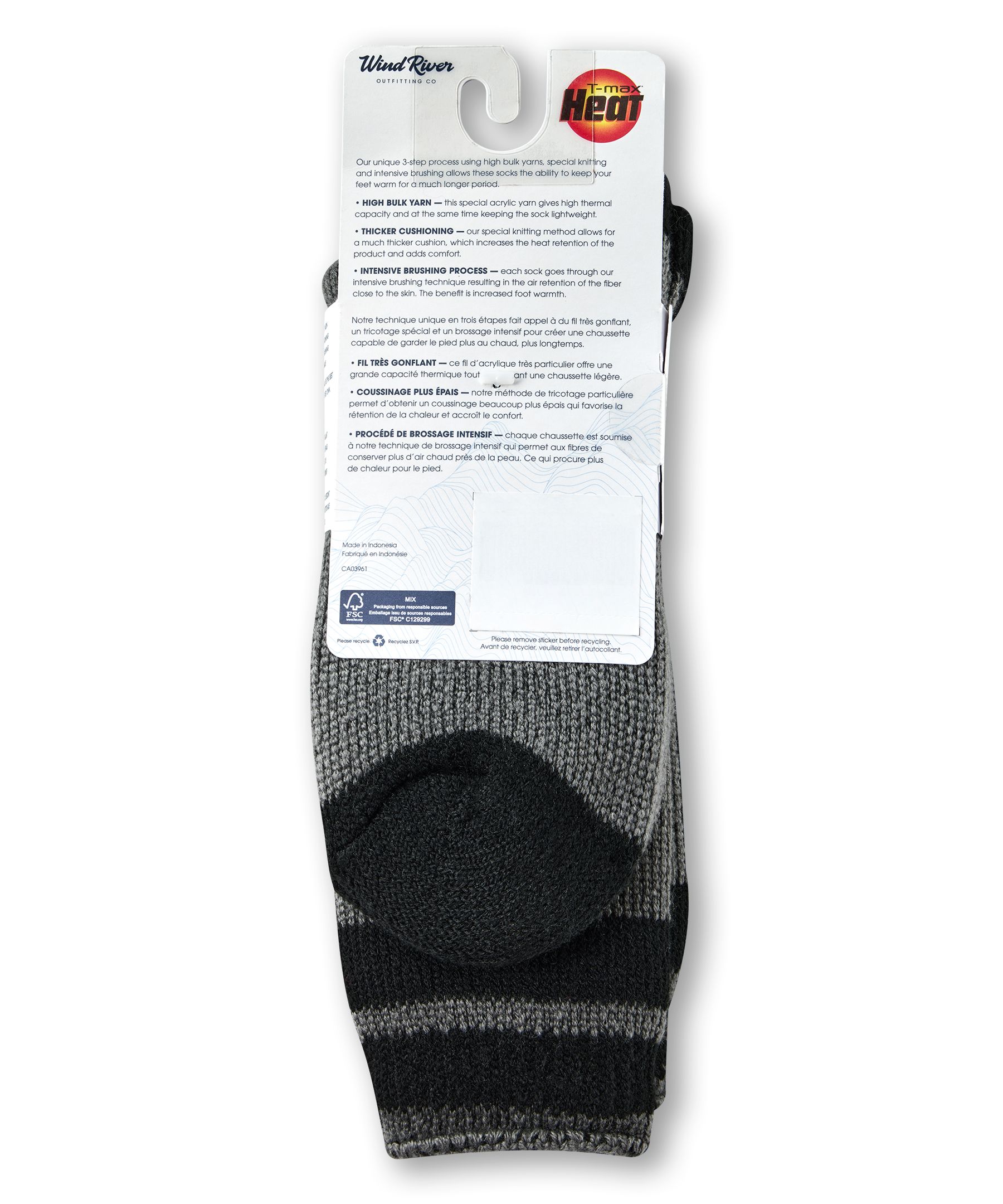 Chaussettes isothermes pour bottes WindRiver T-MAX HEAT