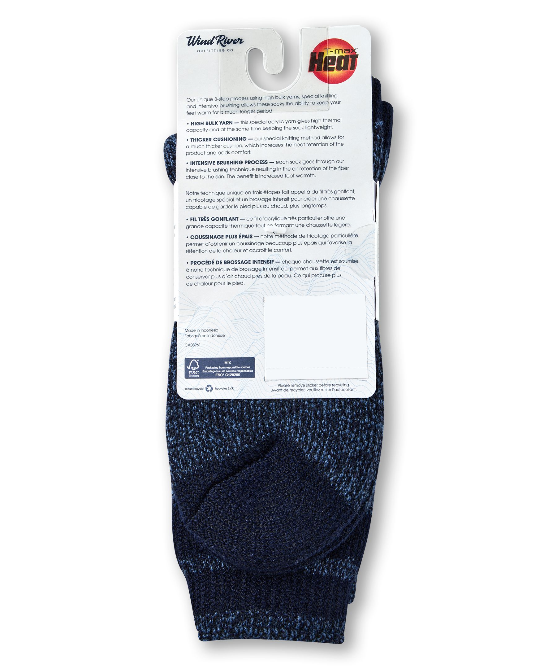 Chaussettes isothermes pour bottes WindRiver T-MAX HEAT